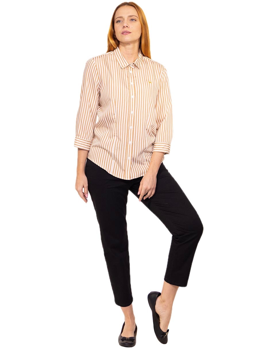 Blusa rigatta manga 3/4 para mujer 4